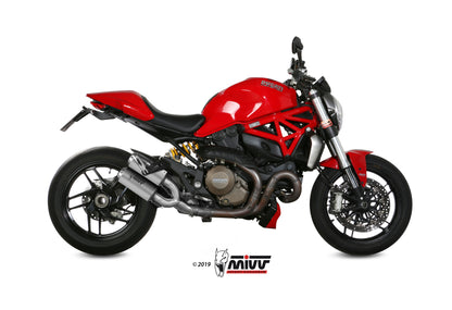 MIVV 2 Slip-on, MK3 Stainless Steel, Standard Exhaust For Ducati Monster 1200 / S 2014-2016