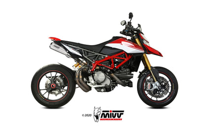 MIVV 2 Slip-on, X-M1 Titan, Standard Exhaust For Ducati Hypermotard 950/ SP 2019-2022