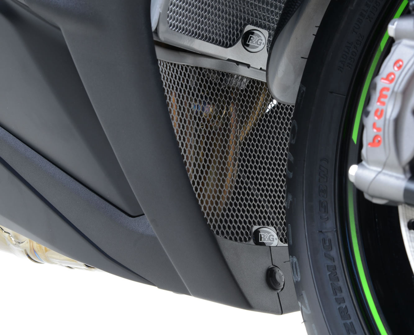 R&G Racing Downpipe Grille (must be fitted with RAD0200) for Kawasaki ZX-10R '11-'20