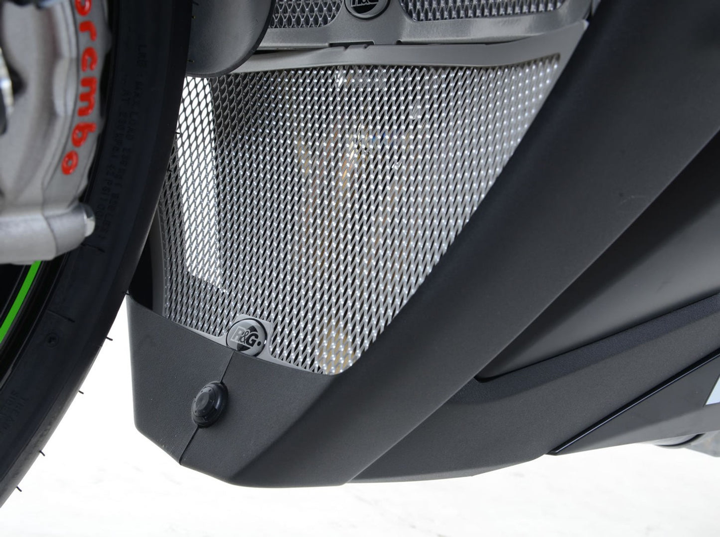 R&G Racing Downpipe Grille (must be fitted with RAD0200) for Kawasaki ZX-10R '11-'20