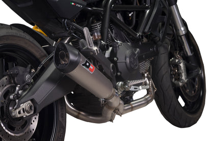 QD Exhaust Full System with Tri-Cone or Max-Cone Muffler for Monster 797