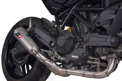 QD Exhaust Full System with Tri-Cone or Max-Cone Muffler for Monster 797
