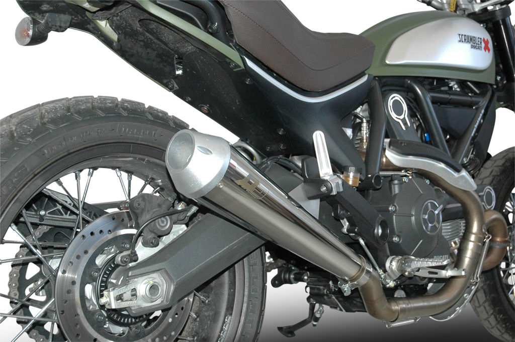 QD Exhaust Full System with Tri-Cone or Max-Cone Muffler for Monster 797