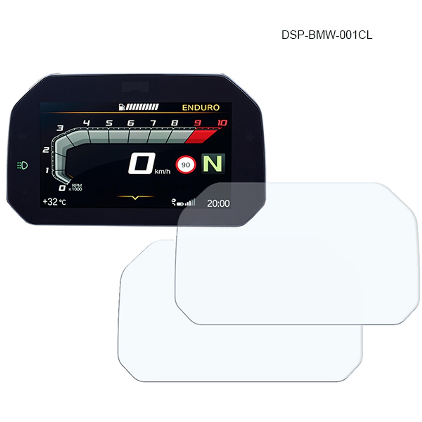 R&G Racing Dashboard Screen Protector kit for BMW F900R/F900XR/S1000XR '20-'22, R1200GS '18-'19, R1250GS '18-'22, R1250RS/R1250R/S1000RR '19-'22, S1000R/M1000RR '21-'22,  F750GS '18-'22, F850GS/C400X '18-'21