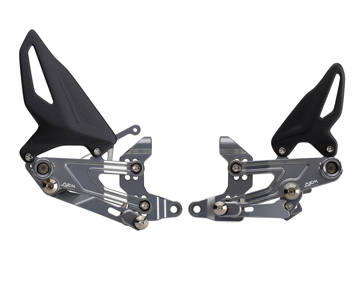 AEM FACTORY - Ducati Panigale V4 / R / S Billet Rearsets (18-24)