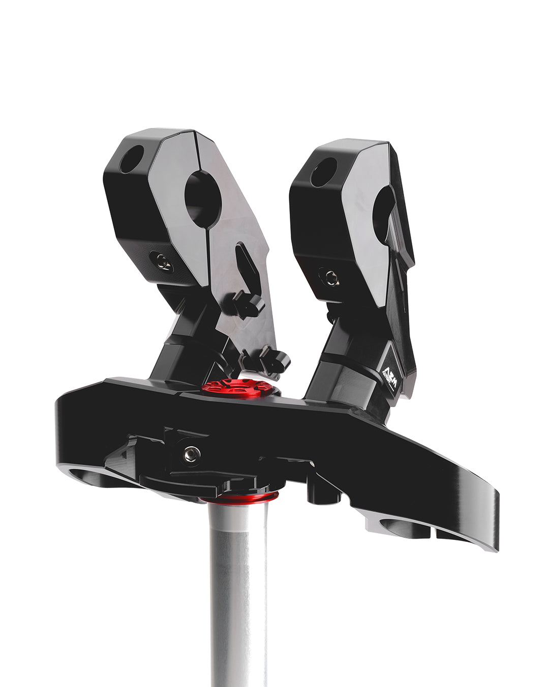 AEM Factory - Billet Triple Clamp kit for the Ducati Diavel 1260 with Handlebar Clamp Riser