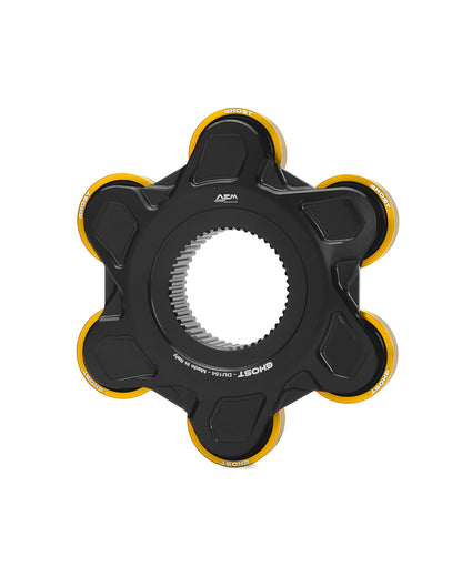 AEM FACTORY - GHOST-6 DUCATI ALUMINUM BILLET LIGHTWEIGHT HUB FLANGE AND CUSH DRIVES for Ducati Panigale / Streetfighter V4 / S / R / Speciale