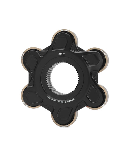 AEM FACTORY - GHOST-6 DUCATI ALUMINUM BILLET LIGHTWEIGHT HUB FLANGE AND CUSH DRIVES for Ducati Panigale / Streetfighter V4 / S / R / Speciale