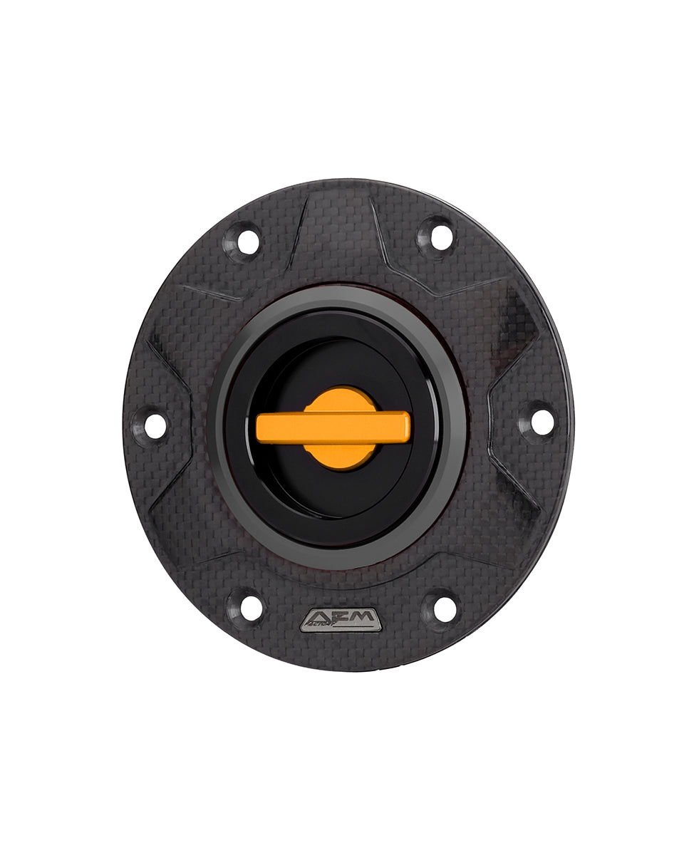 AEM FACTORY - 'CARBON GEAR 115' GAS CAP WITH QUICK RELEASE ACTION FOR Ducati and KTM