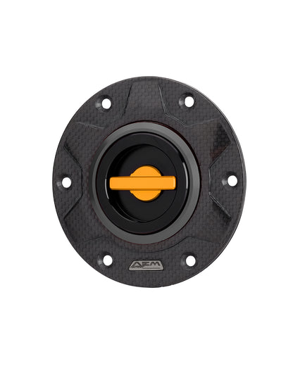 AEM FACTORY - 'CARBON GEAR 115' GAS CAP WITH QUICK RELEASE ACTION FOR Ducati and KTM
