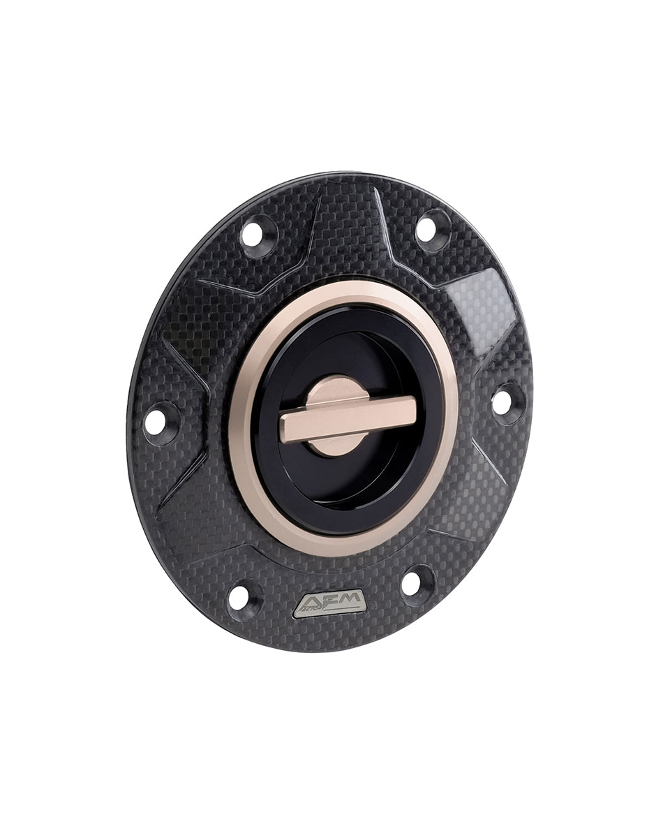 AEM FACTORY - 'CARBON GEAR 115' GAS CAP WITH QUICK RELEASE ACTION FOR Ducati and KTM