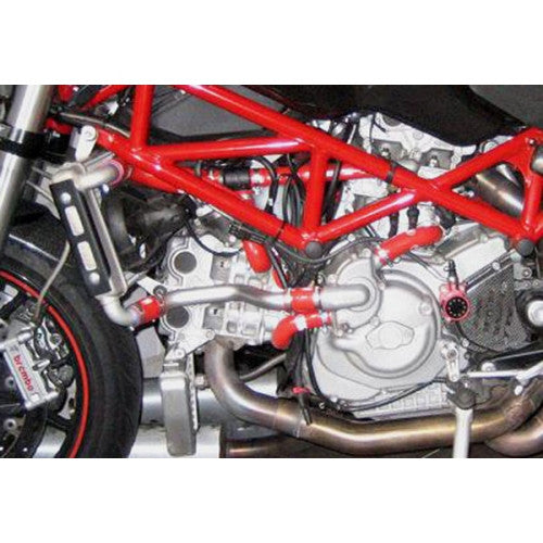 SamcoSport 9 Piece Silicone Coolant Hose Set For Ducati Monster S4RS / S4RT (2006-09)