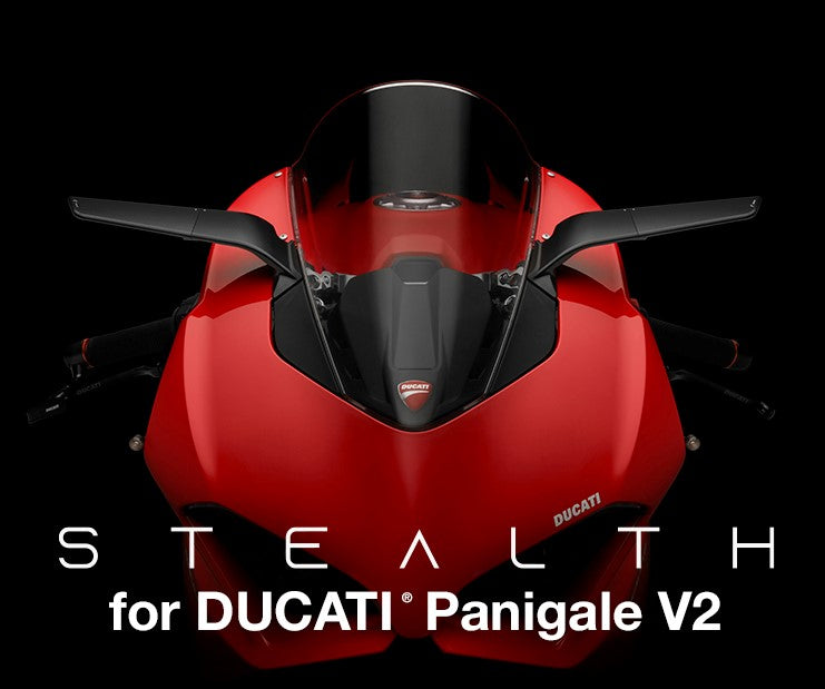 Rizoma Stealth Mirrors for the Ducati Panigale V4 / S / R / V2 (18-24)