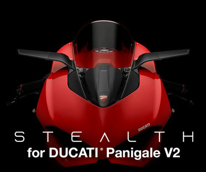 Rizoma Stealth Mirrors for the Ducati Panigale V4 / S / R / V2 (18-24)