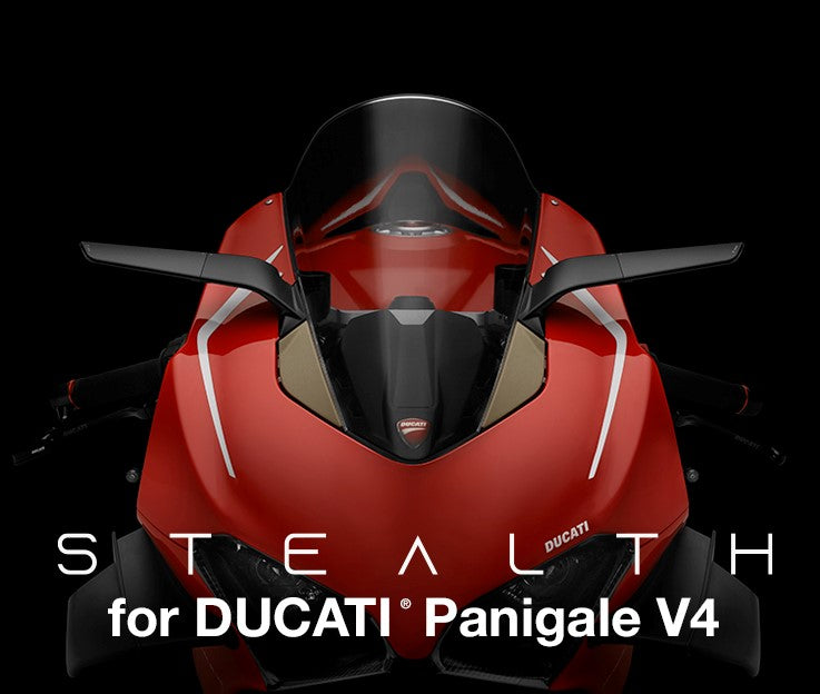 Rizoma Stealth Mirrors for the Ducati Panigale V4 / S / R / V2 (18-24)