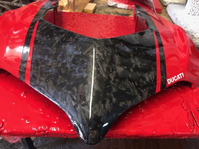 Carbonvani - Ducati Panigale V4 / S (22-24) Carbon Fiber Headlight Fairing - RED
