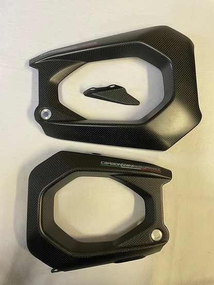 Carbonvani Carbon Fiber 3 Piece Swing Arm Guard Kit for Ducati Panigale / Streetfighter V4 (2025+)