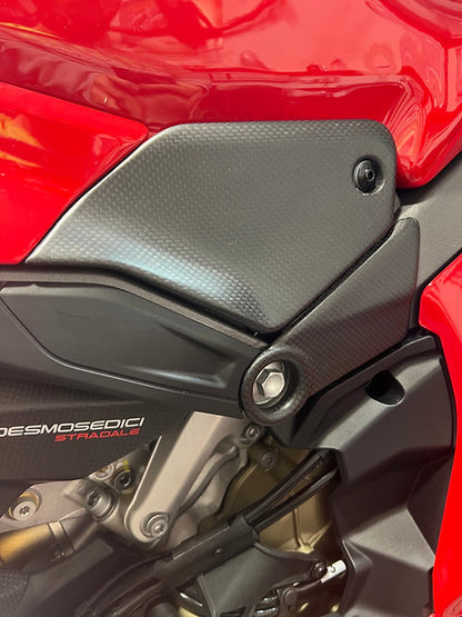 Carbonvani Carbon Fiber Tank Side Panels for Ducati Panigale V4 (2025+)