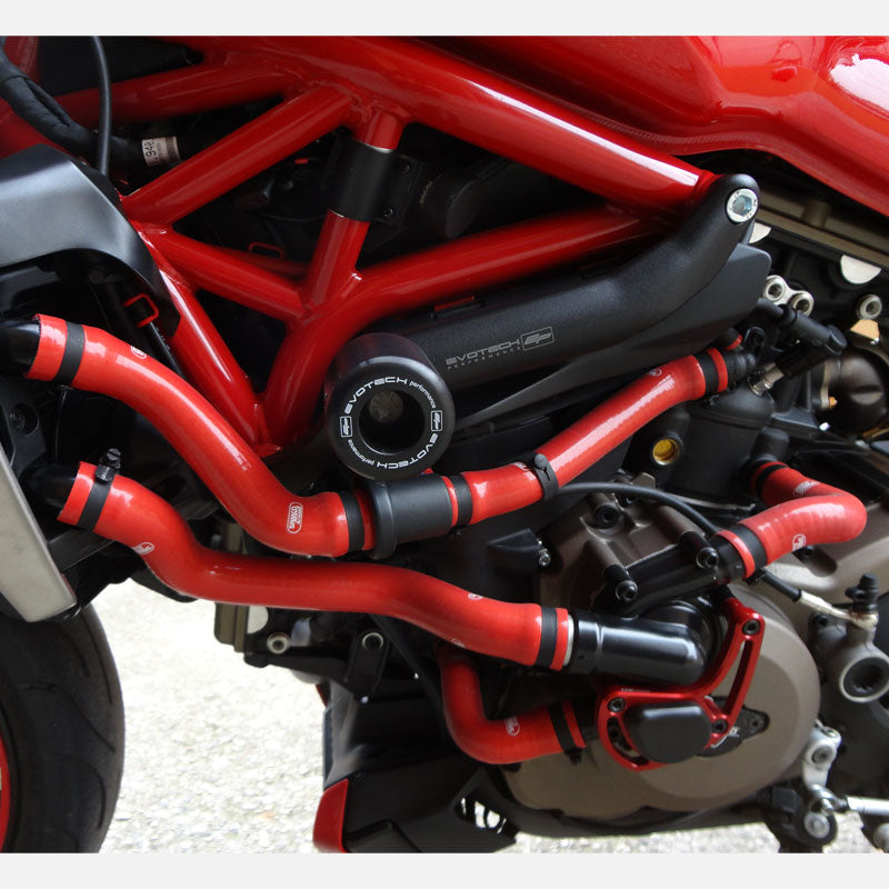 SamcoSport 9 Piece Silicone Coolant Hose Set For Ducati Monster 1200 / S / R / 821 (Euro 3)