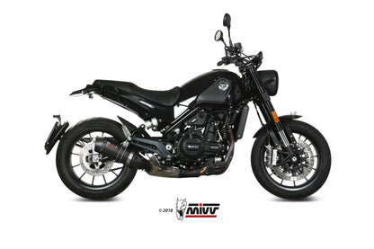 MIVV Slip-on, Oval Carbon, Standard Exhaust For Benelli Leoncino 2017-2021