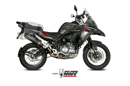 MIVV Slip-on, Oval Carbon, Standard Exhaust For Benelli TRK 502X 2018-2021