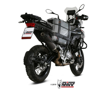 MIVV Slip-on, Oval Carbon, Standard Exhaust For Benelli TRK 502X 2018-2021