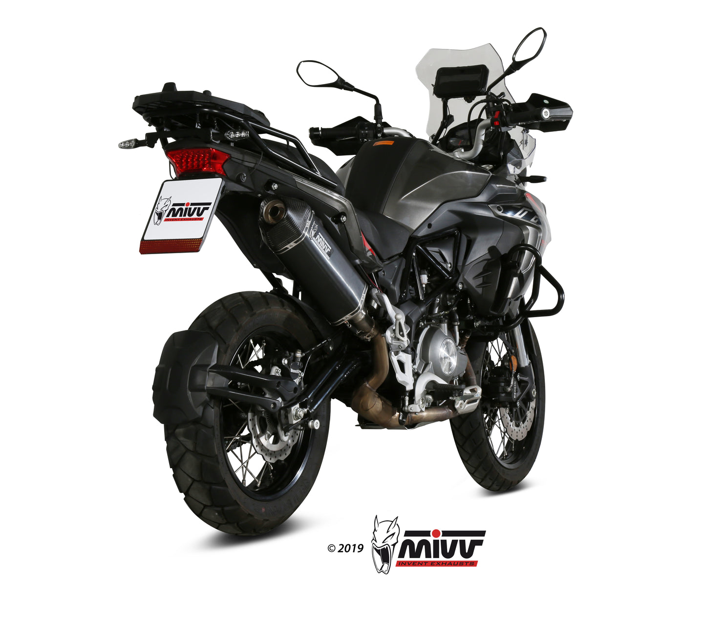 MIVV Slip-on, Speed Edge Black, Standard Exhaust For Benelli TRK 502X 2018-2021