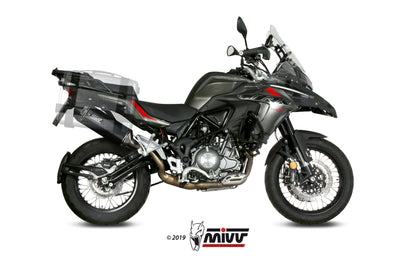 MIVV Slip-on, Speed Edge Black, Standard Exhaust For Benelli TRK 502X 2018-2021