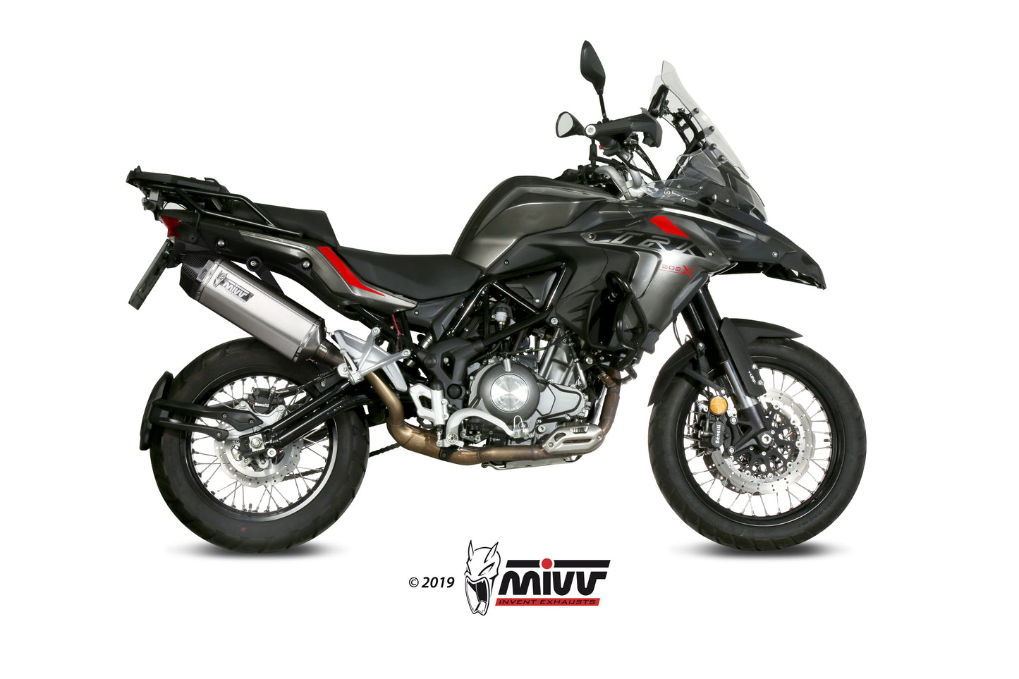 MIVV Slip-on, Speed Edge Stainless Steel, Standard Exhaust For Benelli TRK 502X 2018-2021