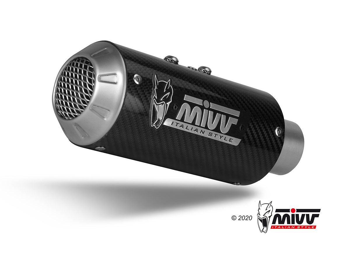 MIVV Slip-on, MK3 Black, Standard Exhaust For Benelli 502C 2019-2021