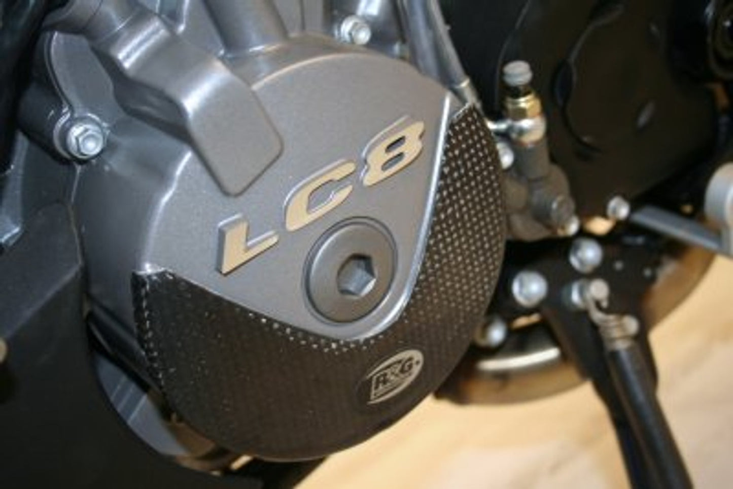 R&G Racing Carbon Engine Case Slider LHS Only - (LC8) for KTM  990 Super Duke '04-'17, 990 Adventure '00-'15, 950SM '04-'15, 990SM '04-'18, 990SMT '01-'18, 990SMR '00-'18
