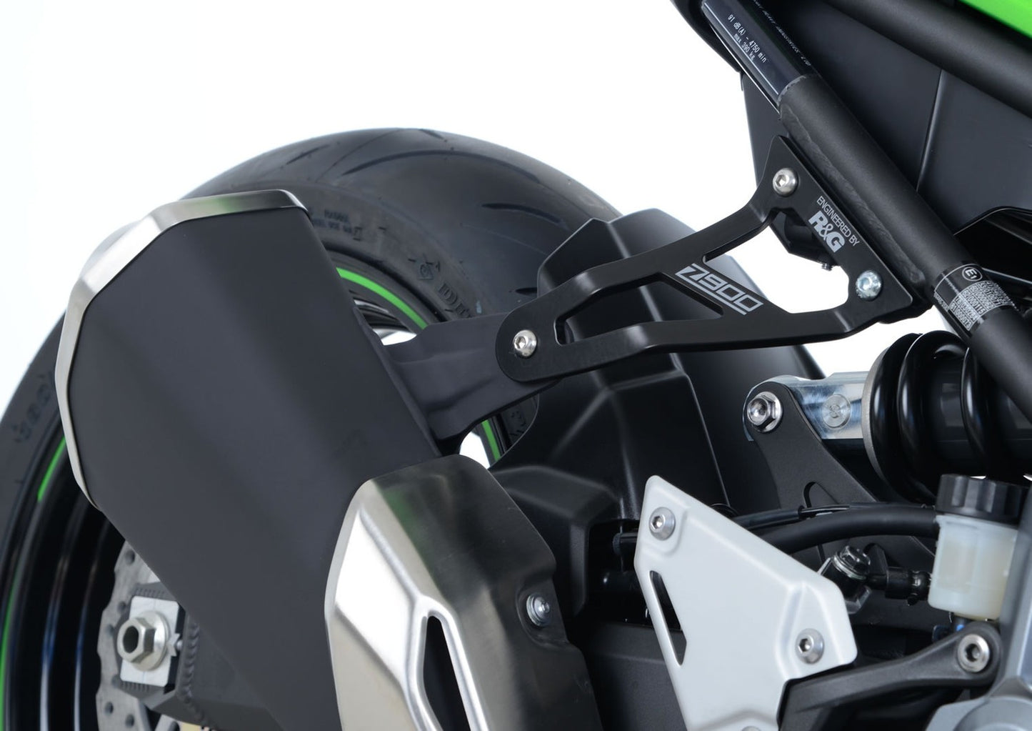 R&G Racing Exhaust Hanger & Left Hand Footrest Blanking Plate (kit) for Kawasaki Z900 '73-'21