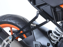 R&G Racing Exhaust Hanger & Left Hand Footrest Blanking Plate (kit) for KTM RC125 '17-'18, RC390 '17-'20