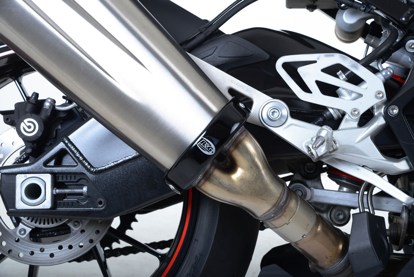 R&G Racing Exhaust Protector for the BMW S1000RR '16-18 (front of muffler type)
