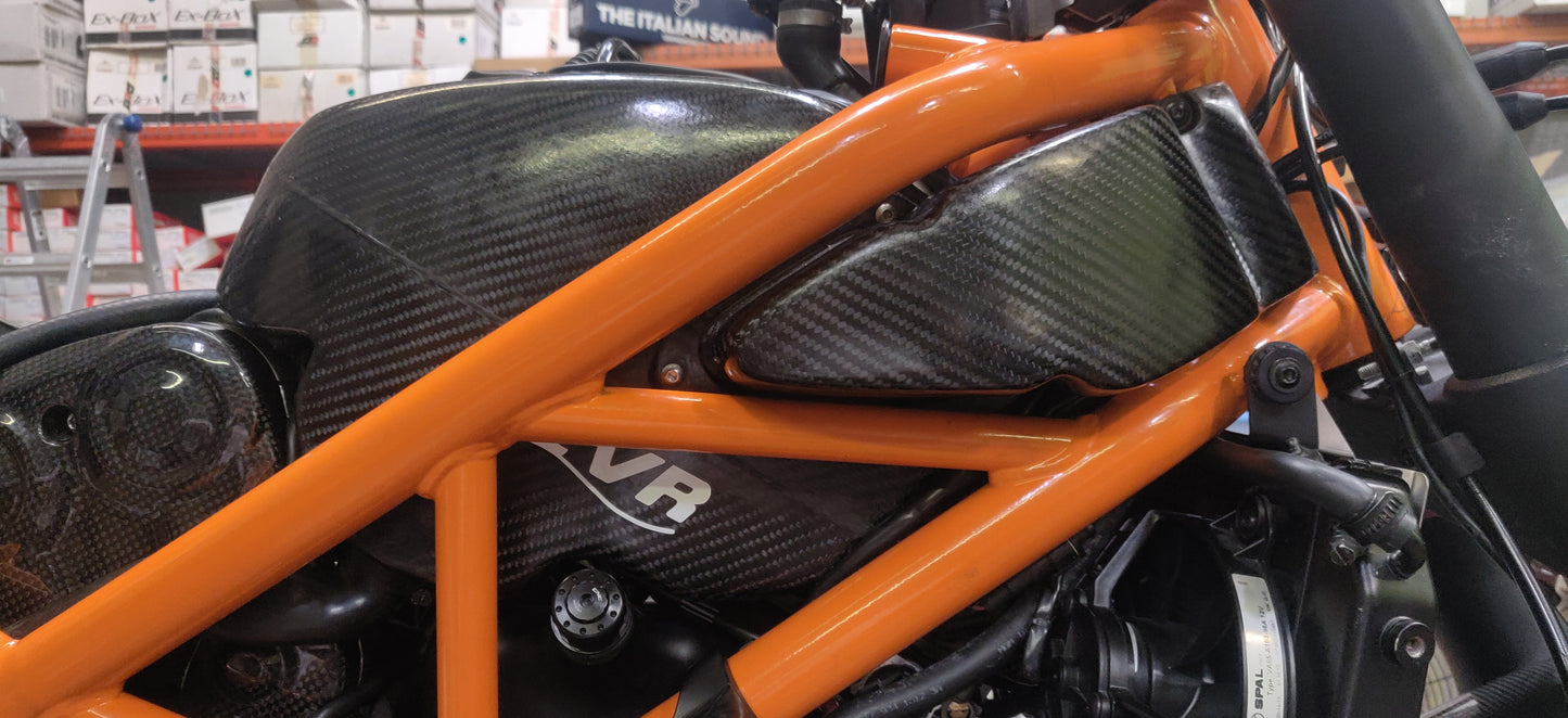EVR Carbon Fiber Airbox and Ducts for the Ducati Streetfighter