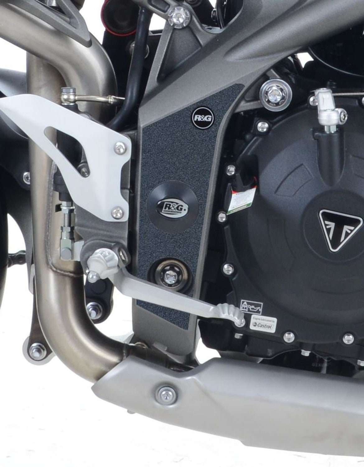 R&G Racing Boot Guard 2-piece (Frame only) Triumph Speed Triple S '16-'21, Street Triple R '16-'20, Street Triple RS '18-'20 & etc.
