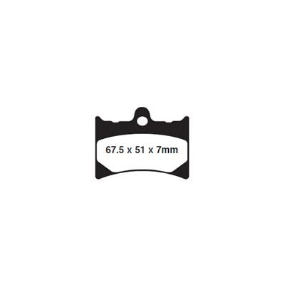 EBC Brakes Double-H Sintered Superbike Brake Pads Front - FA126R