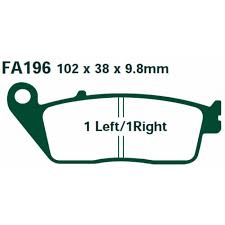 EBC Brakes Double-H Sintered Superbike Brake Pads Front - FA196HH
