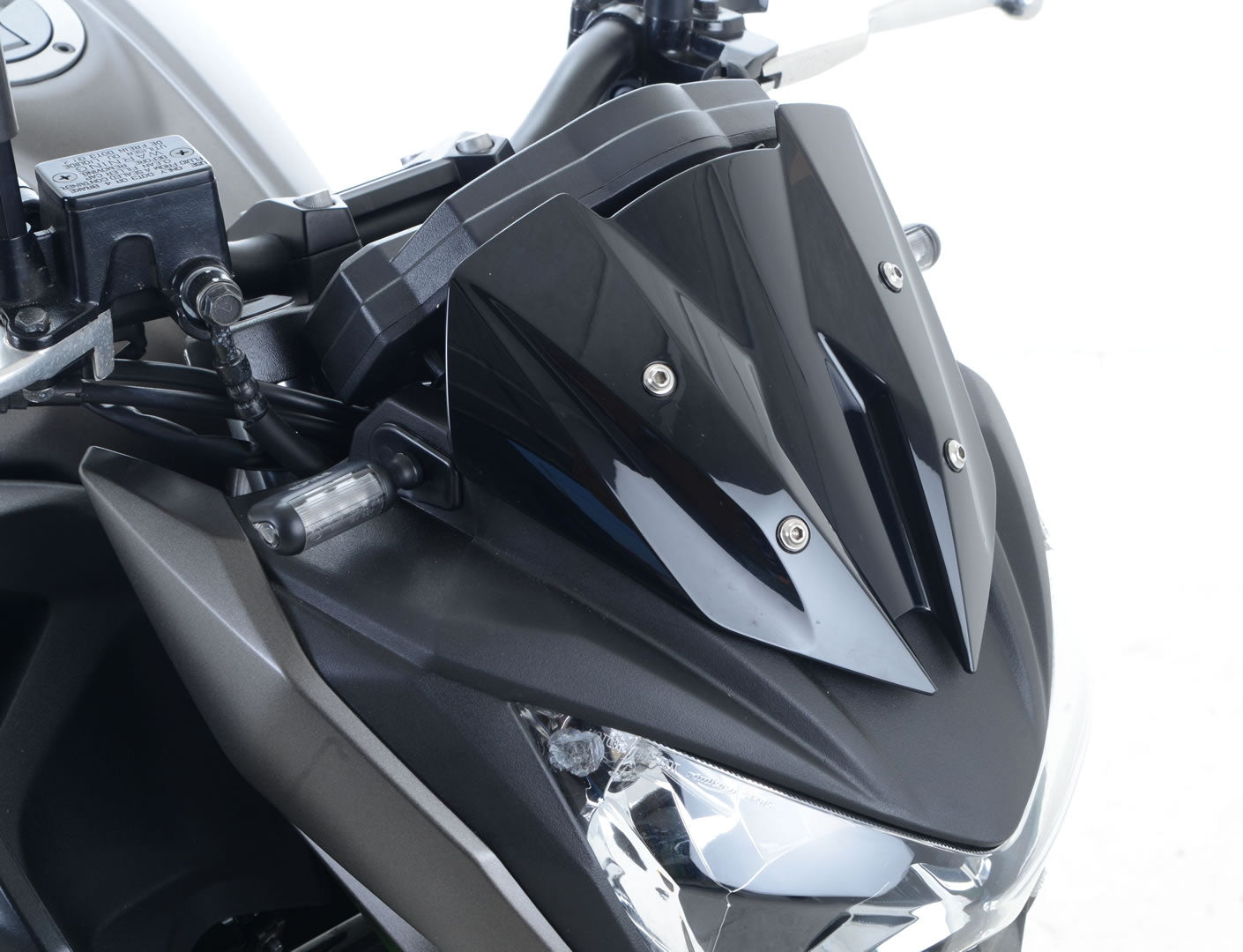 R&G Racing Front Indicator Adapter Kit for the Kawasaki Ninja 650/Z650/Z1000R '17-18, Versys 650 '15-16, Z1000 '14-18, Z300 '15-18 & Z125 Pro '16-18 models