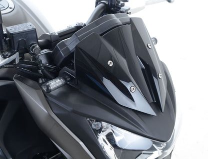 R&G Racing Front Indicator Adapter Kit for the Kawasaki Ninja 650/Z650/Z1000R '17-18, Versys 650 '15-16, Z1000 '14-18, Z300 '15-18 & Z125 Pro '16-18 models