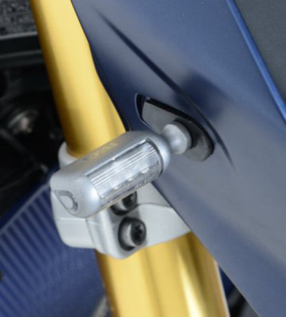 R&G Racing Front Indicator Adapter Kit for BMW R1200GS/R1200GS Adventure '13-18, S1000R '14-18, R1200RS/S1000RR/S1000XR '15-18, G310GS/G310R '17-19 & Yamaha MT-125/YZF-R125 '14-18 models