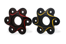 CNC Racing NEW STYLE Black/Red or Gold BI-COLOR 6 Hole Rear Sprocket Flange for Ducati Panigale / Streetfighter V4 / S / R / Speciale