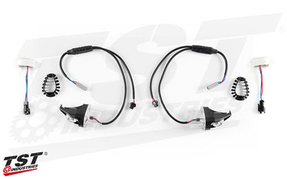 TST Industries MECH-GTR Front LED Turn Signals for Yamaha FZ1, FZ-07, and FZ-09 (up to 2020)