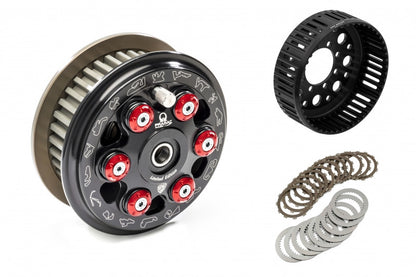 CNC Racing PRAMAC RACING LIMITED EDITION Master Tech 6 Spring Slipper Clutch with 48 or 12 Tooth Basket and Sintered Friction Plates for Dry Clutch Ducati
