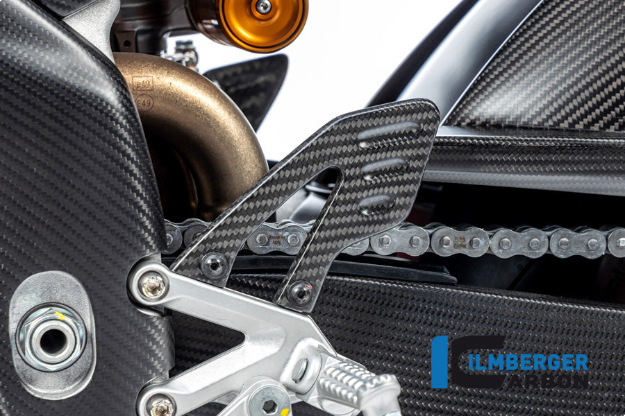 Ilmberger Carbon Heel Guard, Left for the Aprilia Tuono / RSV4 2021