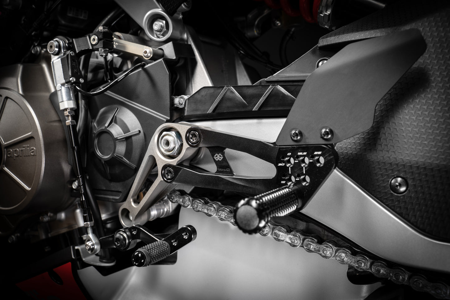 Gilles Factor-X Rearsets for the Aprilia RS 660