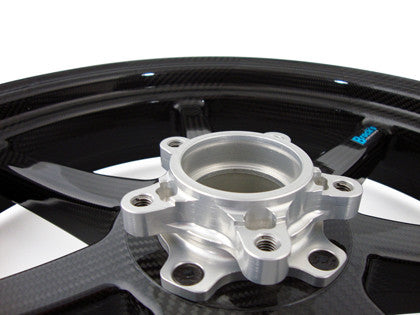 BST Mamba TEK 7 Spoke Carbon Fiber Front Wheel for the MV Agusta F3 Brutale 675/800, dragster, etc 3 cylinder models - 3.5 x 17