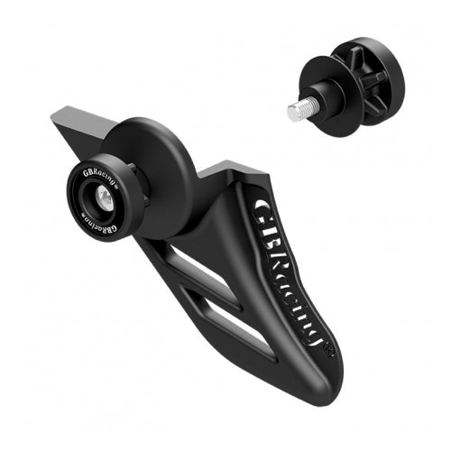 GB Racing Shark Fin Lower Chain Guard & Paddock Stand Bobbins for Ninja 400 '18-19