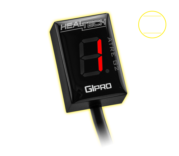 Healtech GIpro ATRE G2 - Gear Position Indicator w/ Timing Retard Elimination (TRE) for Triumph Rocket III Touring/Roadster (10-14), Thunderbird (09-13), Tiger 800 (10-14) Trophy (2012+), and Daytona 675 /R ABS (vin <564947)