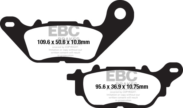 EBC Brakes EPFA Sintered Fast Street and Trackday Pads Front - GPFAX663HH
